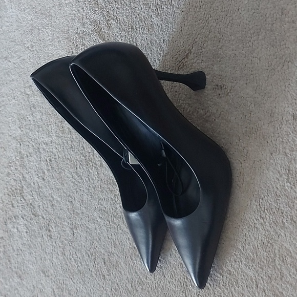 Zara black heels size 7.5 - Picture 1 of 7